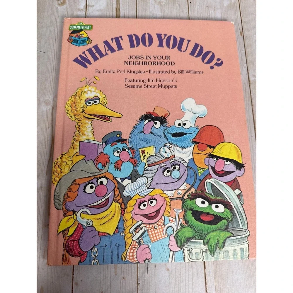 Vintage Sesame Street Book Club Lot 8 Big Bird Farm Pet Zoo‎ Learning 1980s